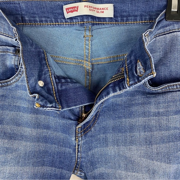 Boy’s Jeans 28x28 Levis 511 Slim Fit Medium Wash EUC 16 regular - Picture 6 of 9